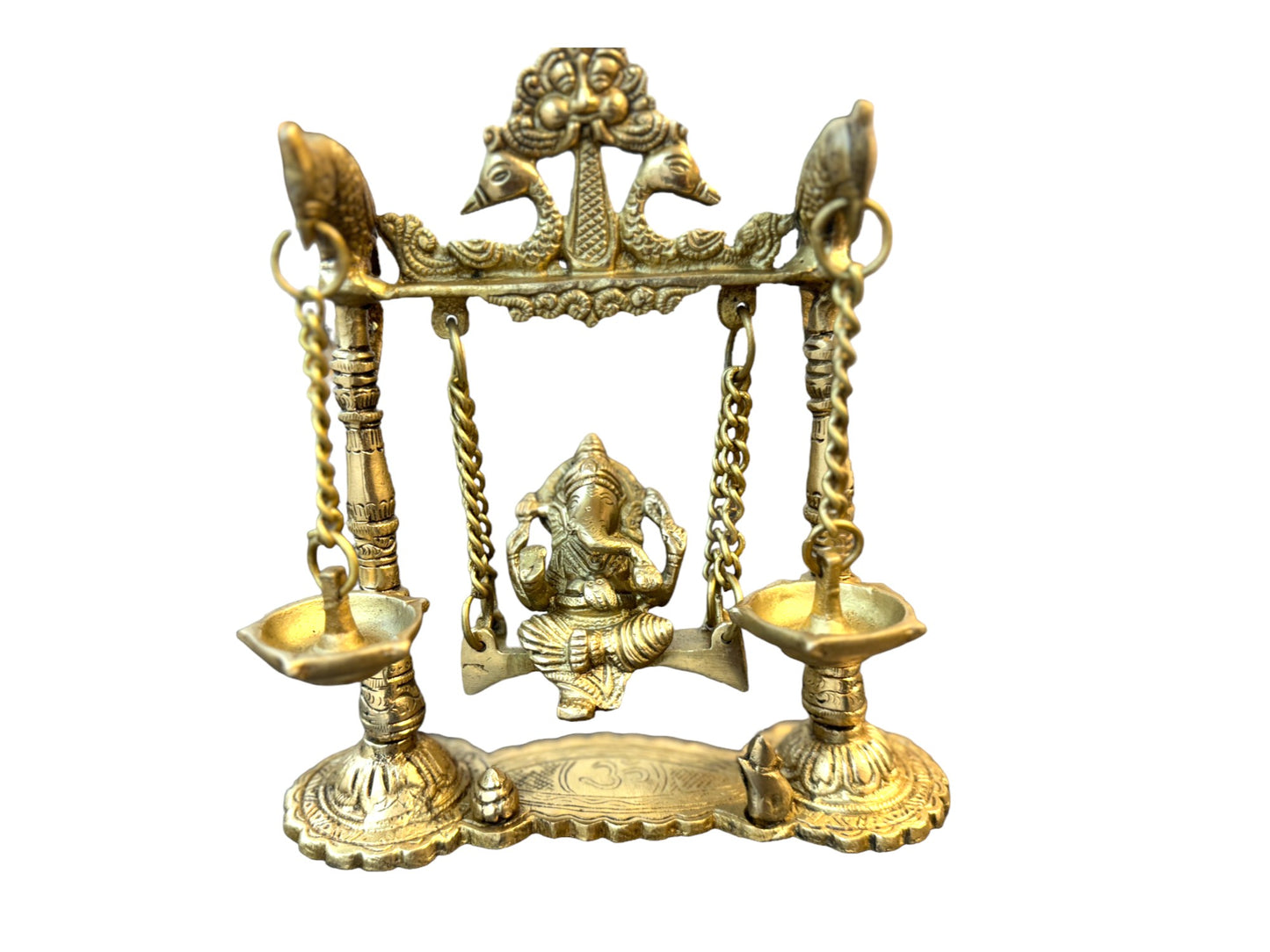 Ganesha Idol with Diyas