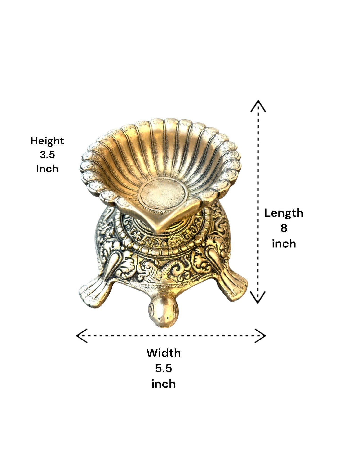 Designer Diya with Tortoise