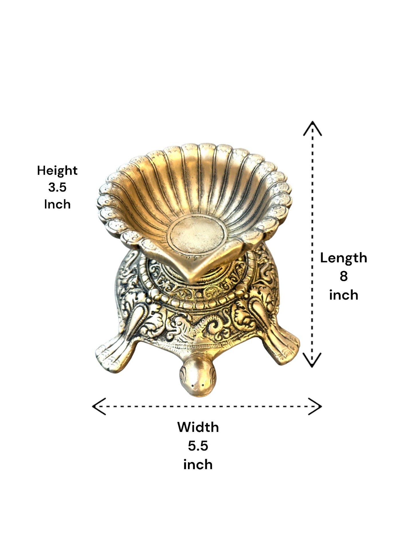 Designer Diya with Tortoise