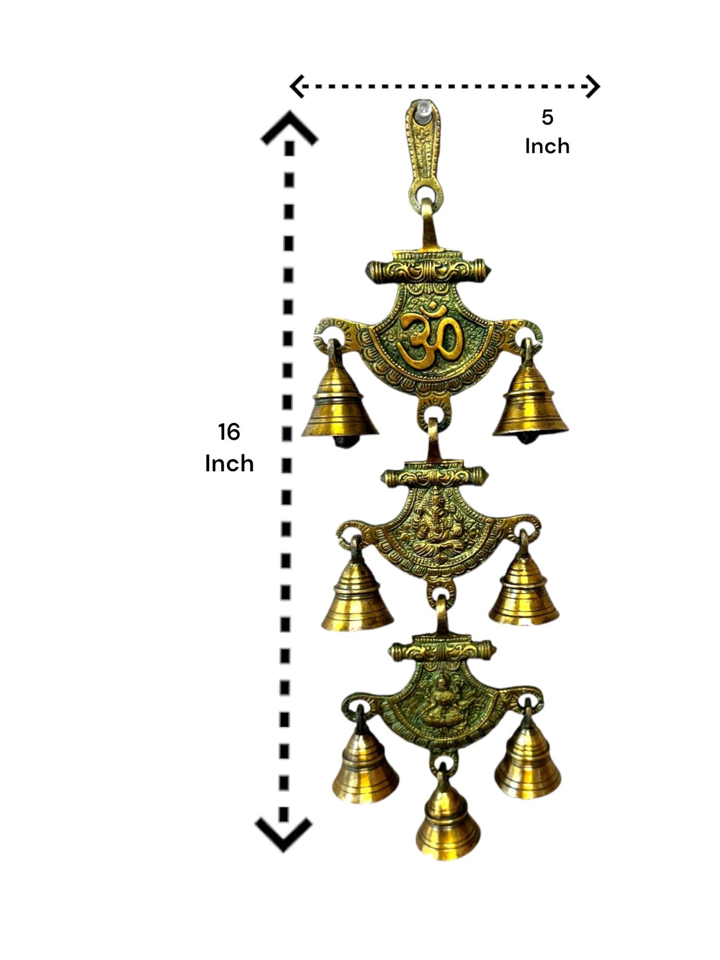 Om, Ganesha & Laxmi Hanging Bells