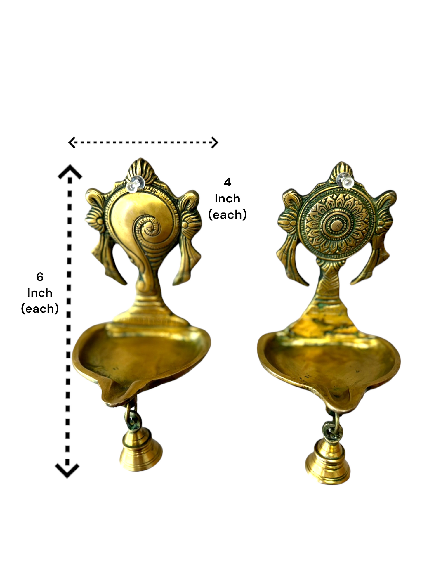 Hanging Shankh & Chakra Diya