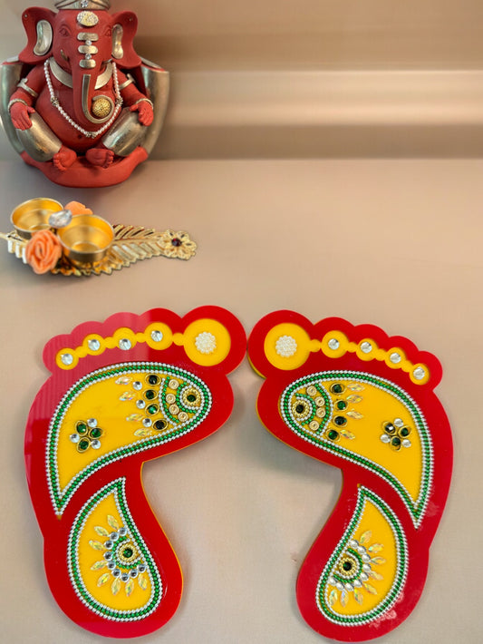 Laxmi Charan with Kundan Work