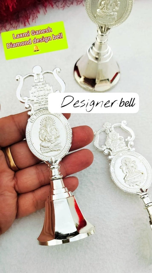 5" German Silver Bell for Puja - Affordable Diwali Return Gift/ Puja Return Gift