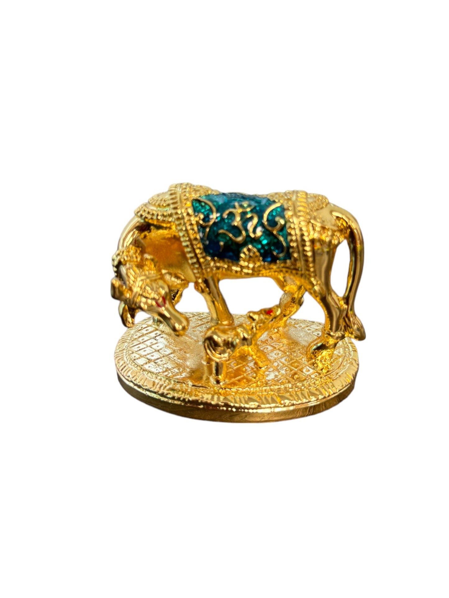 Kamdhenu Idol Figurine for Car Dashboard or Work Desk