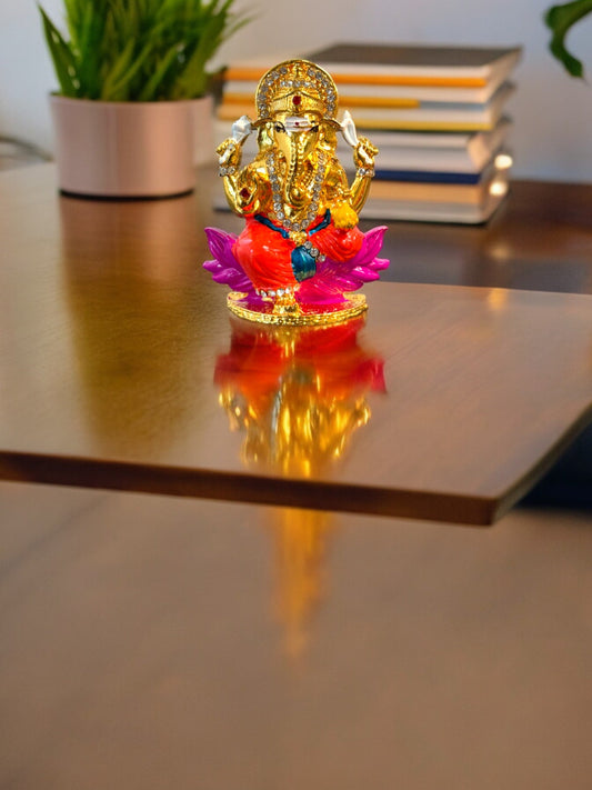 Stone Studded Ganesha Idol