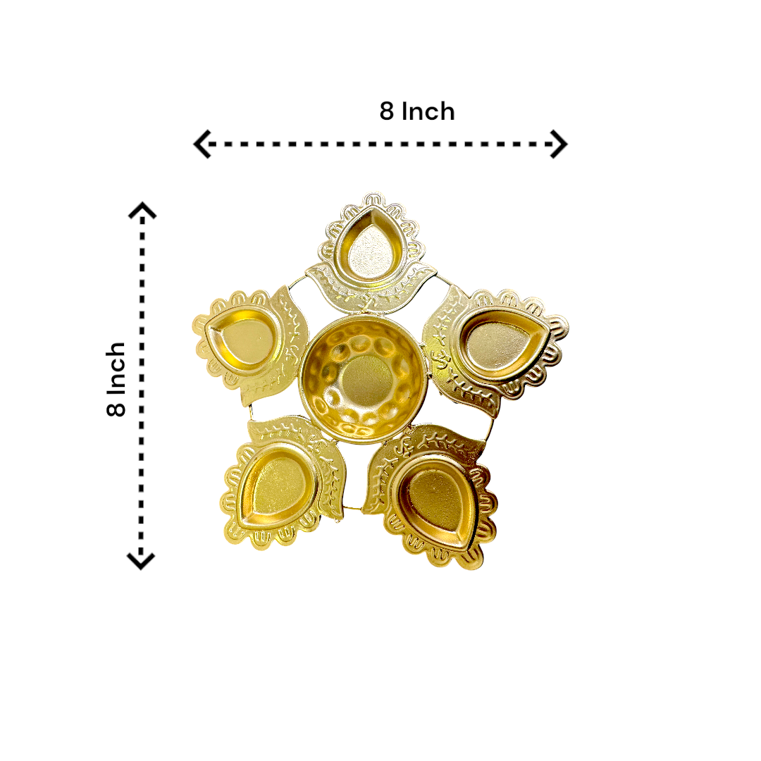 Lotus Urli with Tissue Bags Combo - Return Gifts for Housewarming, Diwali or Puja