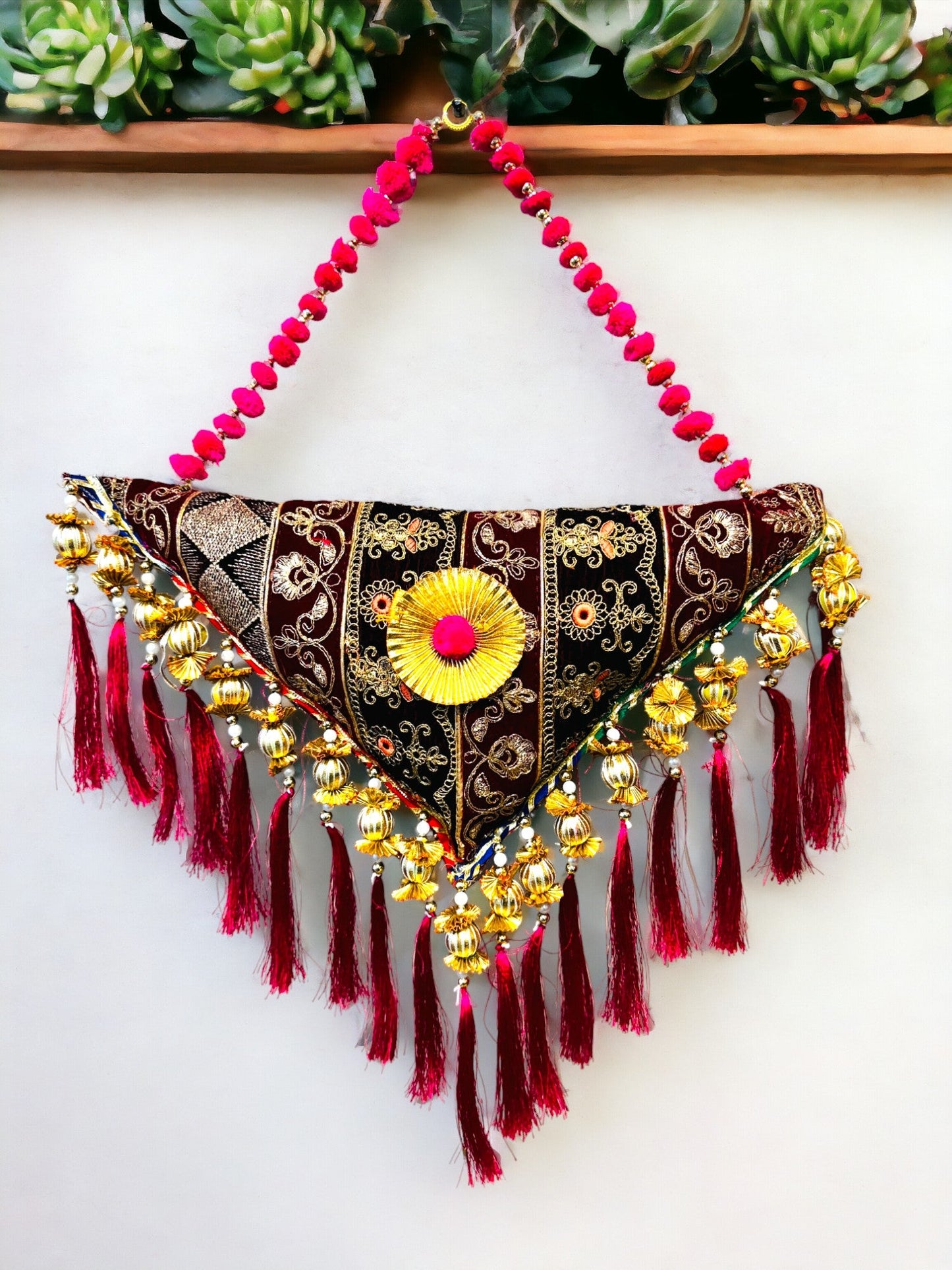 Velvet & Zardozi Worked Lari