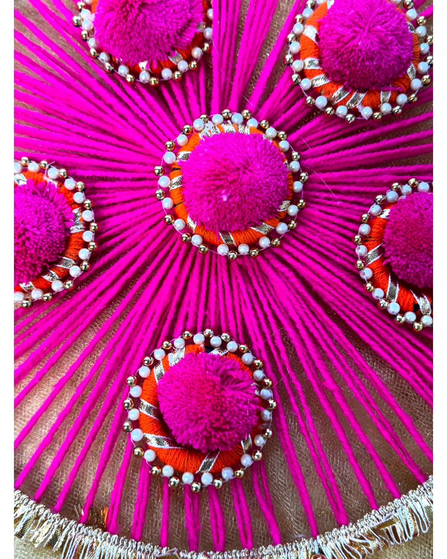 Woolen Ring with Tassels, Set of 2