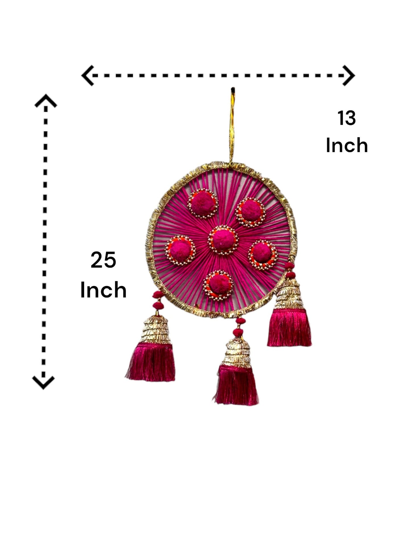 Woolen Ring with Tassels, Set of 2