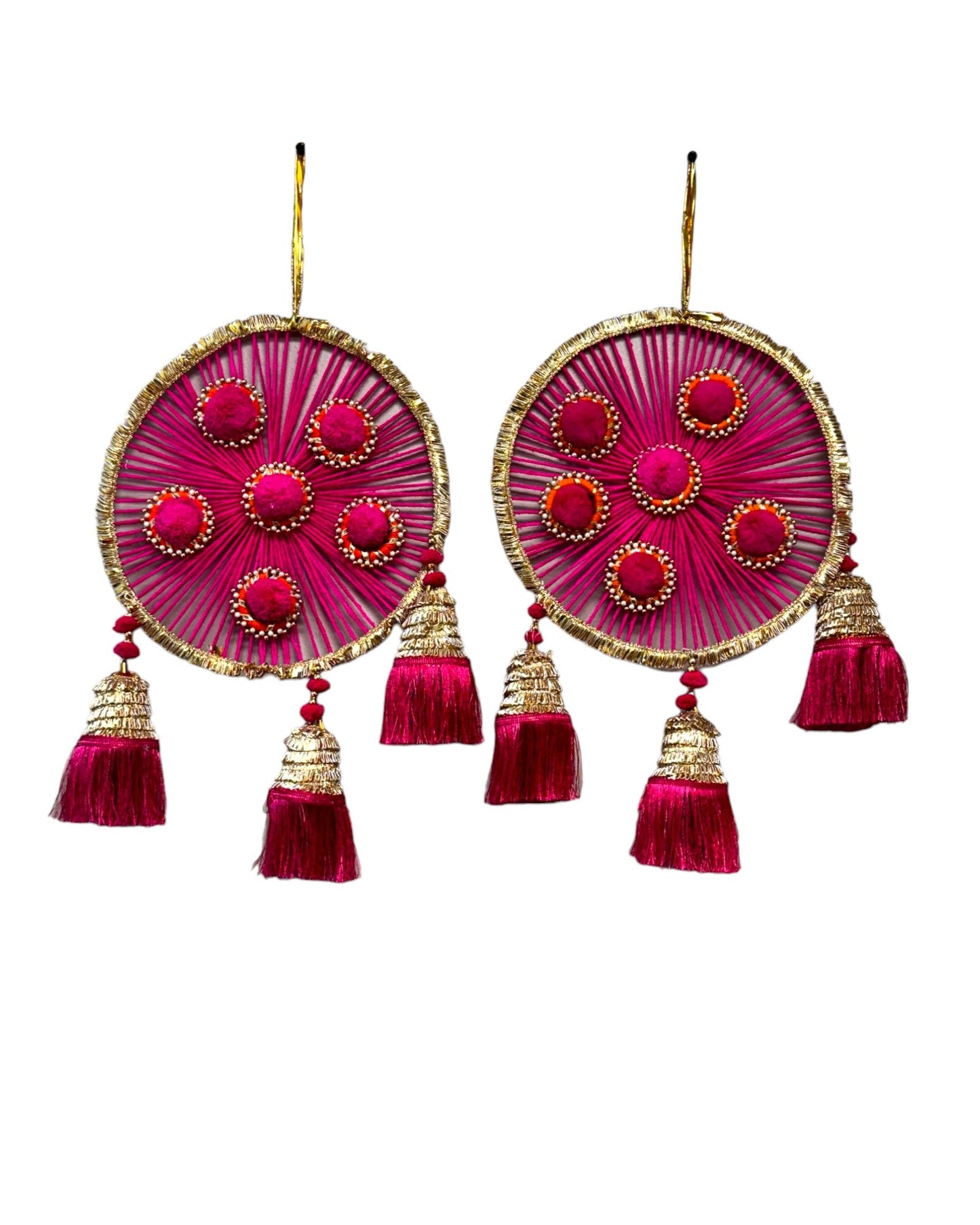 Woolen Ring with Tassels, Set of 2