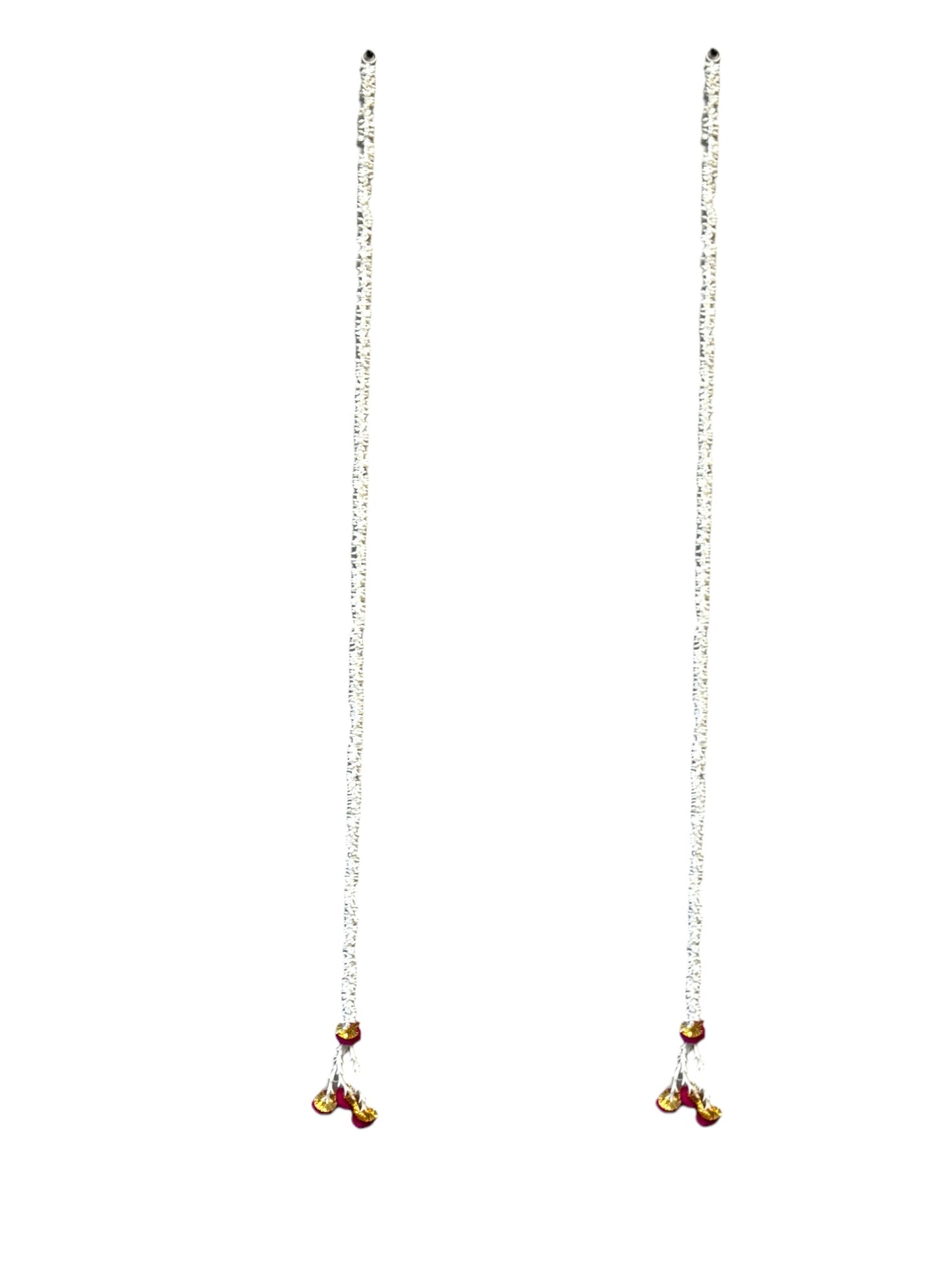 Scented Jasmine Gajra Lari with PomPom, Set Of 2