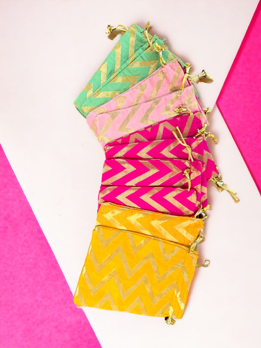 Small Silk Potli, Set of 10