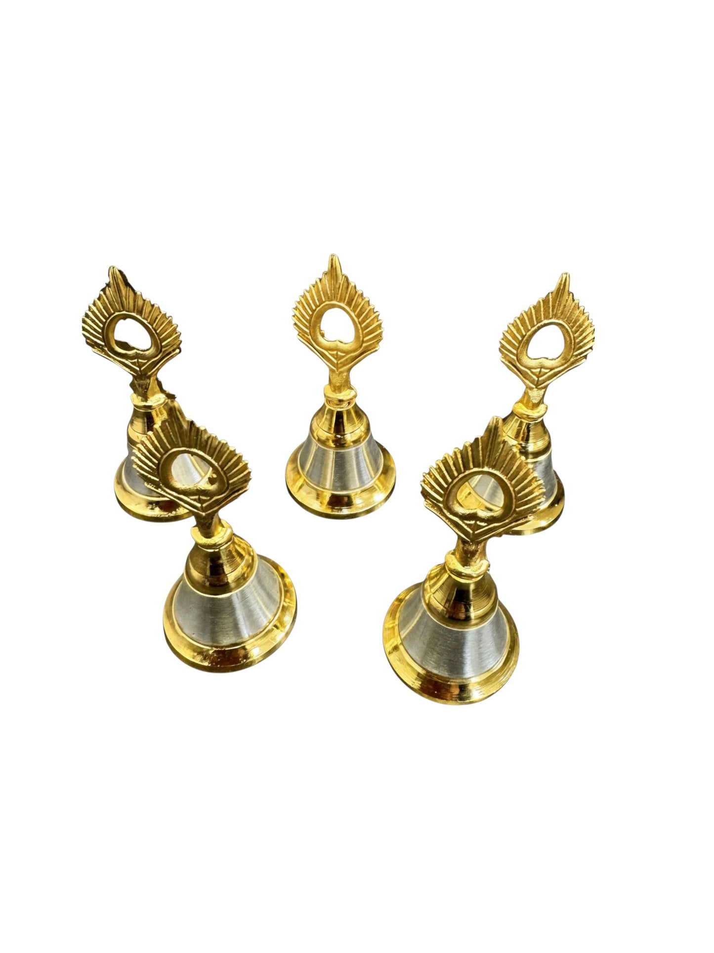 3" German Silver Bell for Puja - Affordable Diwali Return Gift/ Puja Return Gift