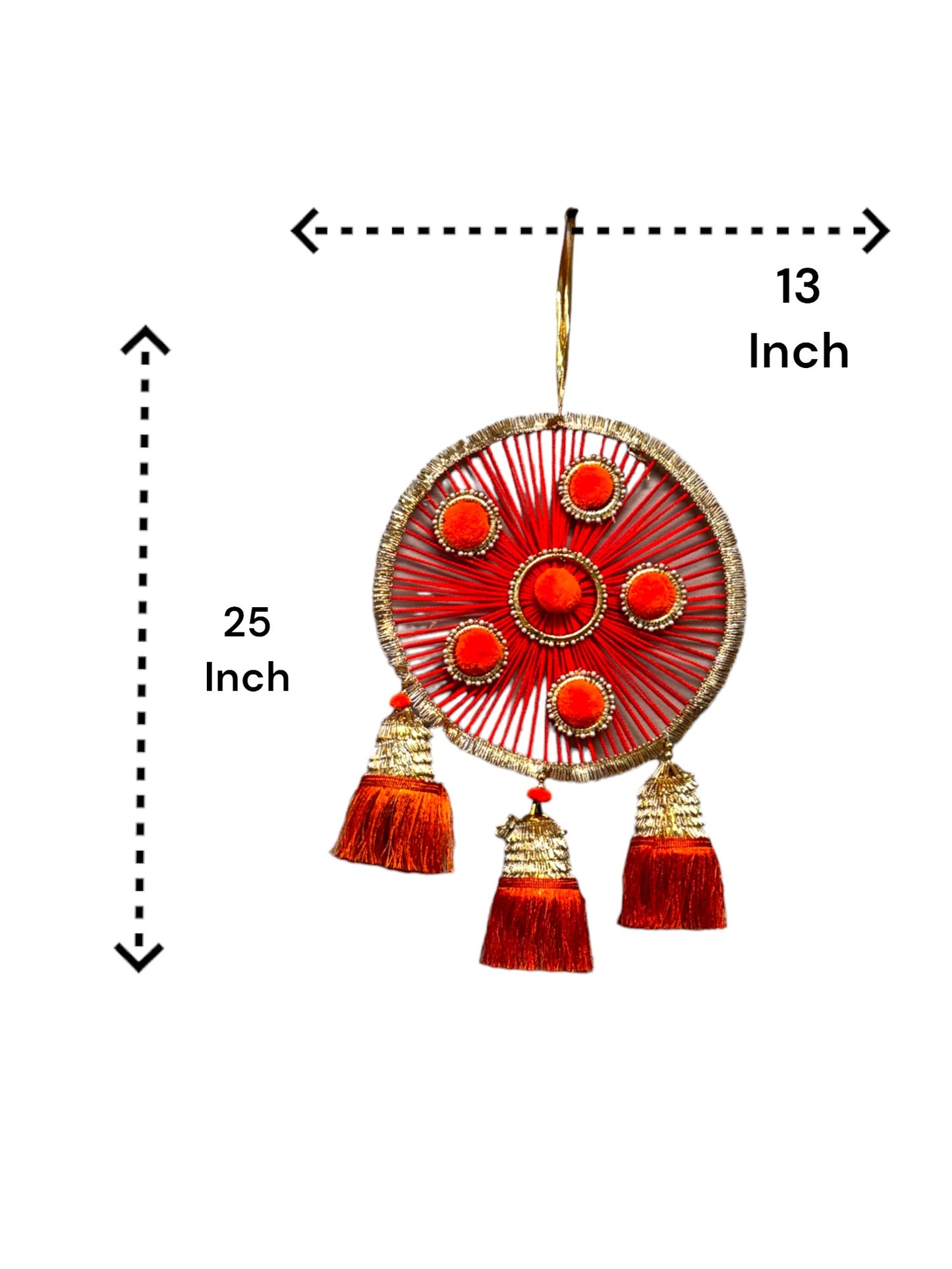 Woolen Ring with Tassels, Set of 2