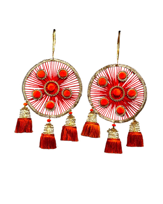 Woolen Ring with Tassels, Set of 2