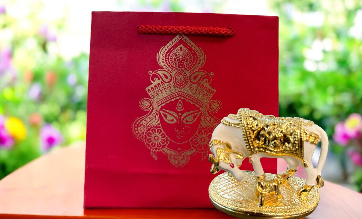 Durga Face Paper Gift Bag, Set of 10