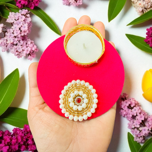 Colorful T-Light Holders - Set of 4 - Diwali Return Gifts/Housewarming Return Gifts