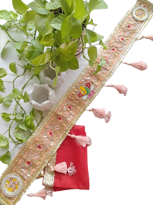 Beautiful Handmade Toran with Ganesha & Swastik in Gift Bag