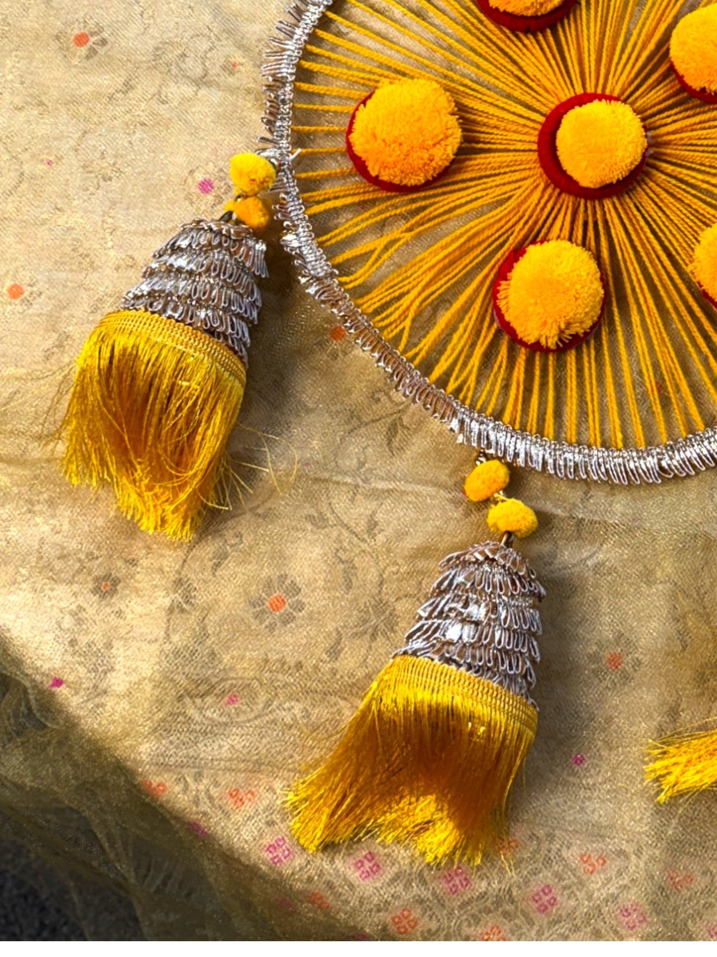 Woolen Ring with Tassels, Set of 2