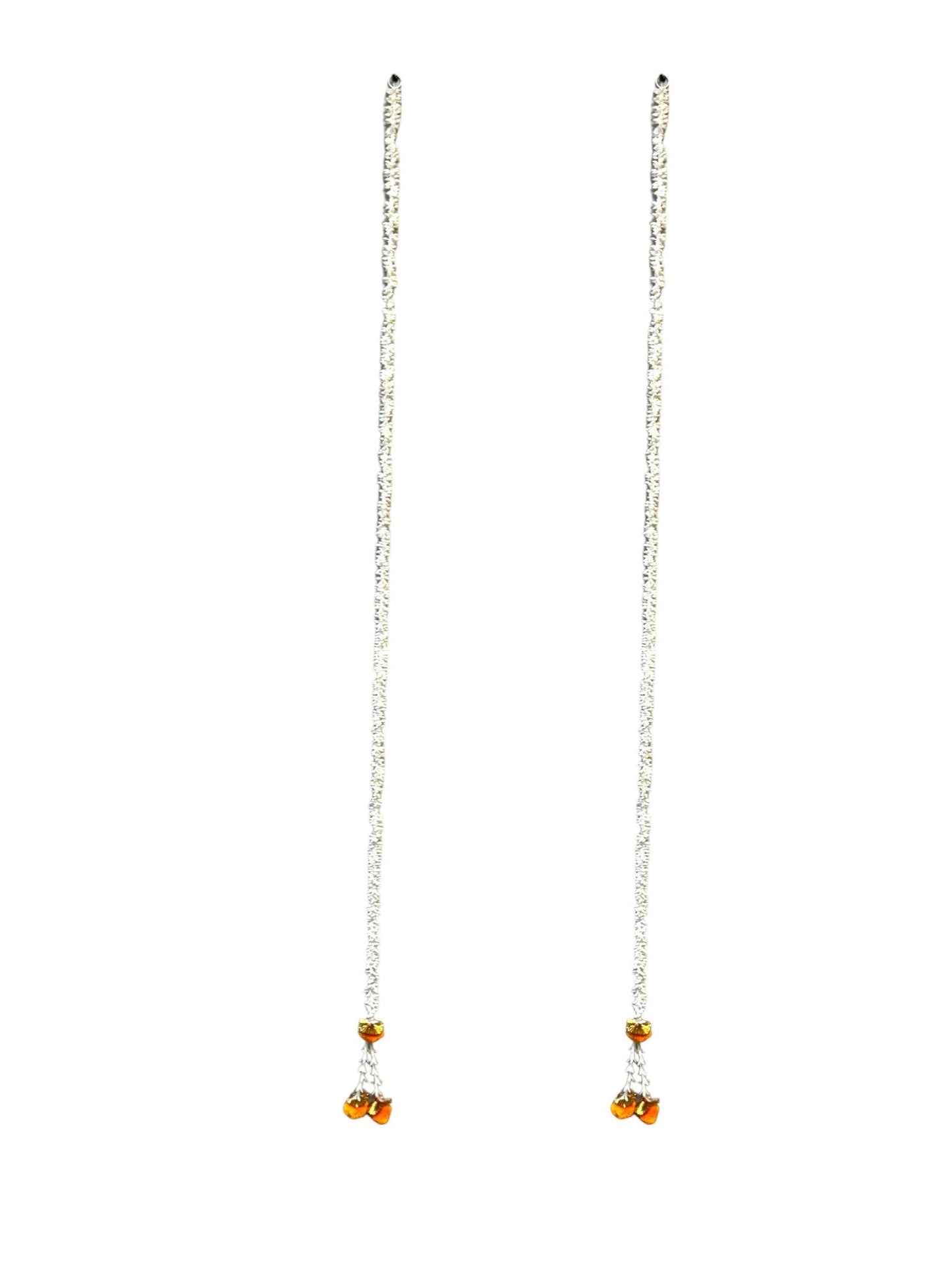 Scented Jasmine Gajra Lari with PomPom, Set Of 2