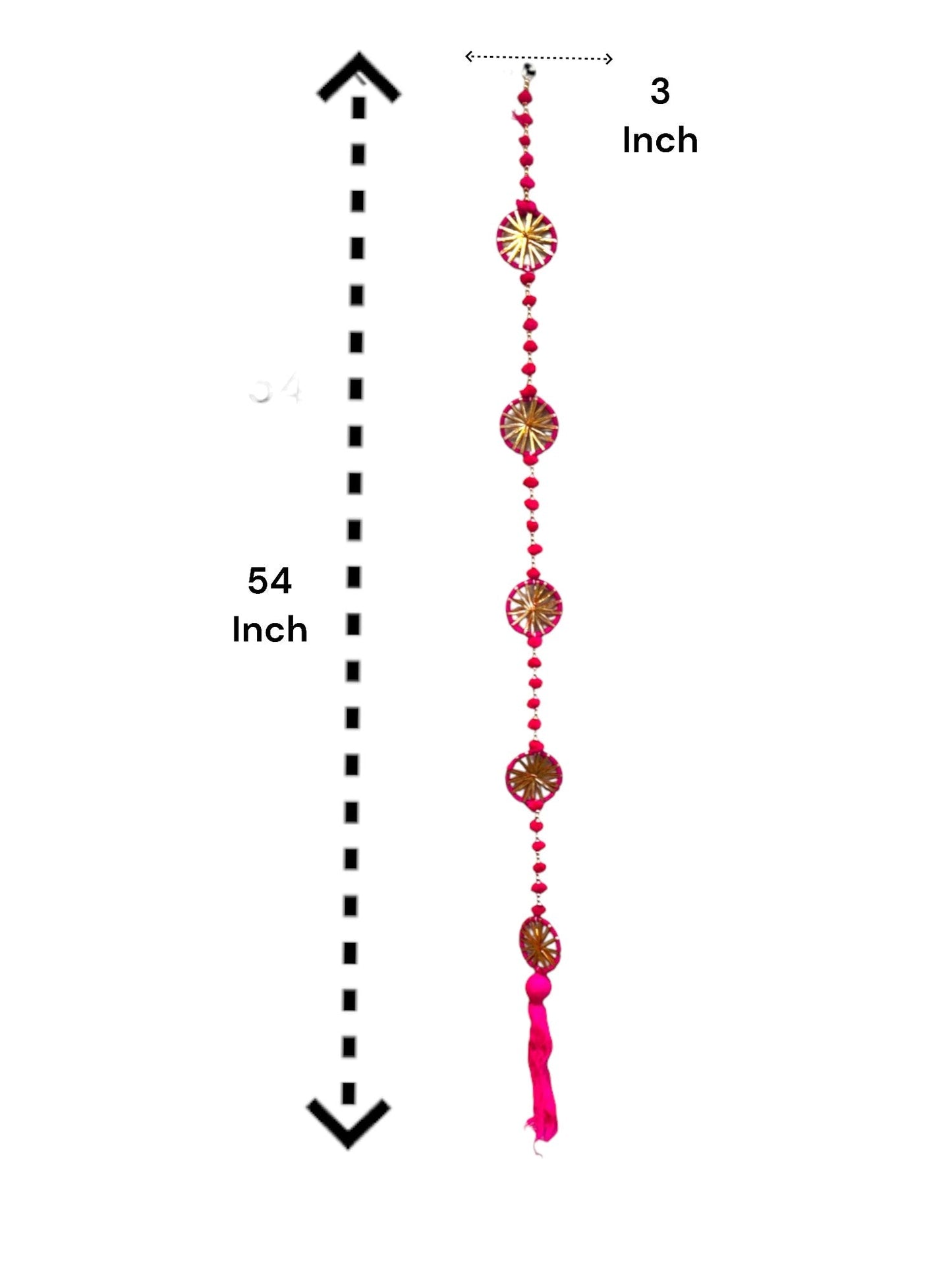 Gota Ring, PomPom & Beads Lari, Set of 5