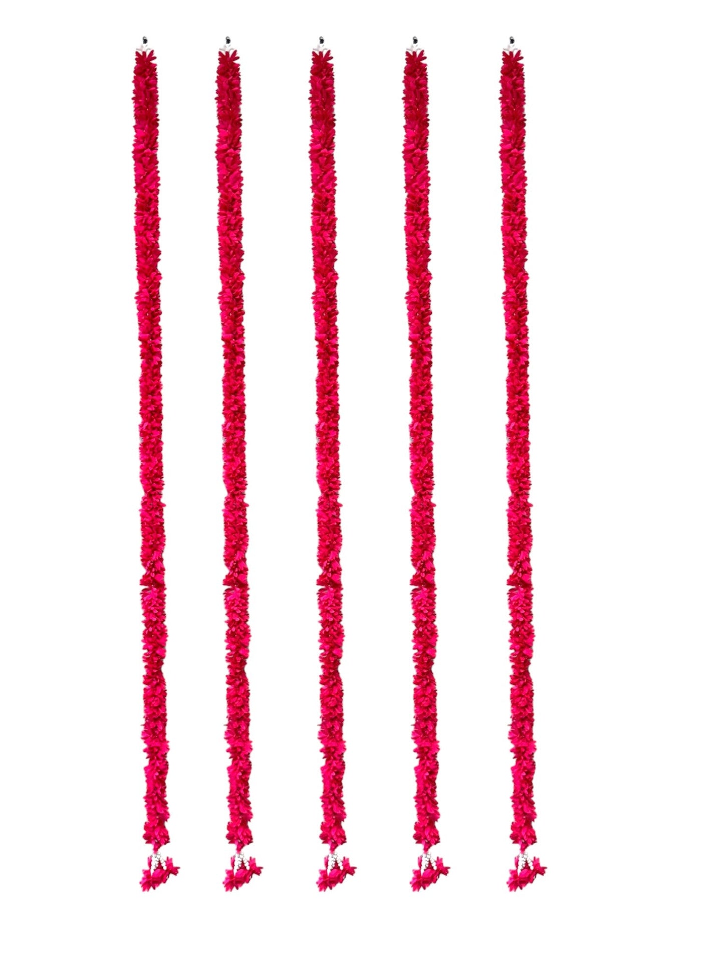 60" Long Artificial Flower Lari, Set of 5