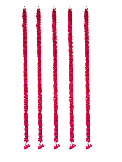 60" Long Artificial Flower Lari, Set of 5