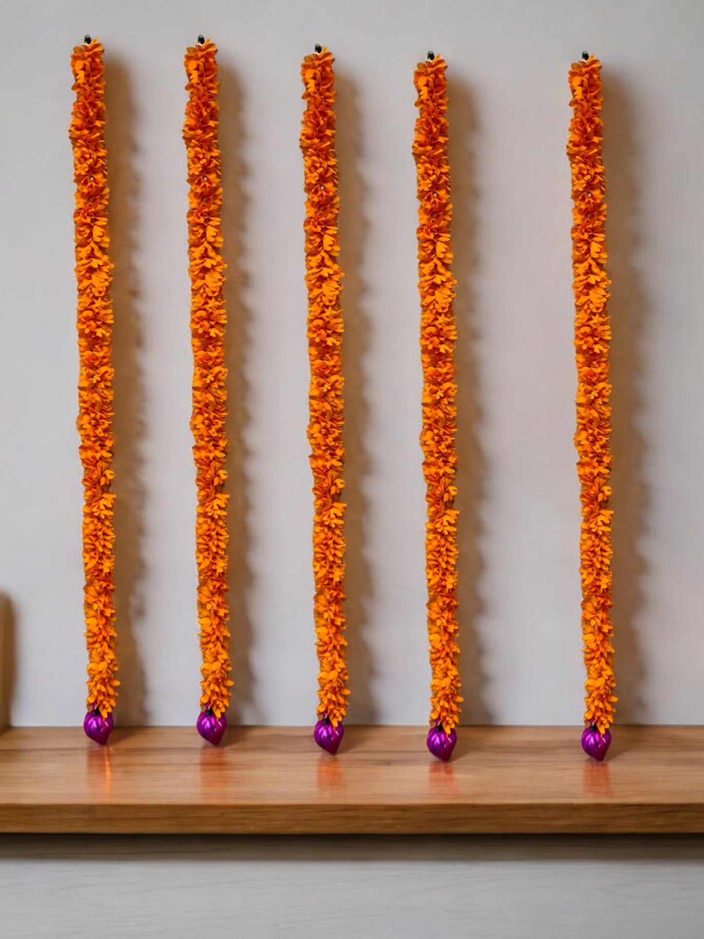 39" Long Lotus Lari, Set of 5