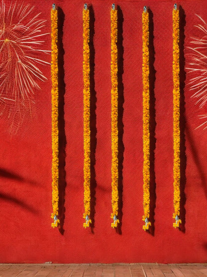 60" Long Artificial Flower Lari, Set of 5