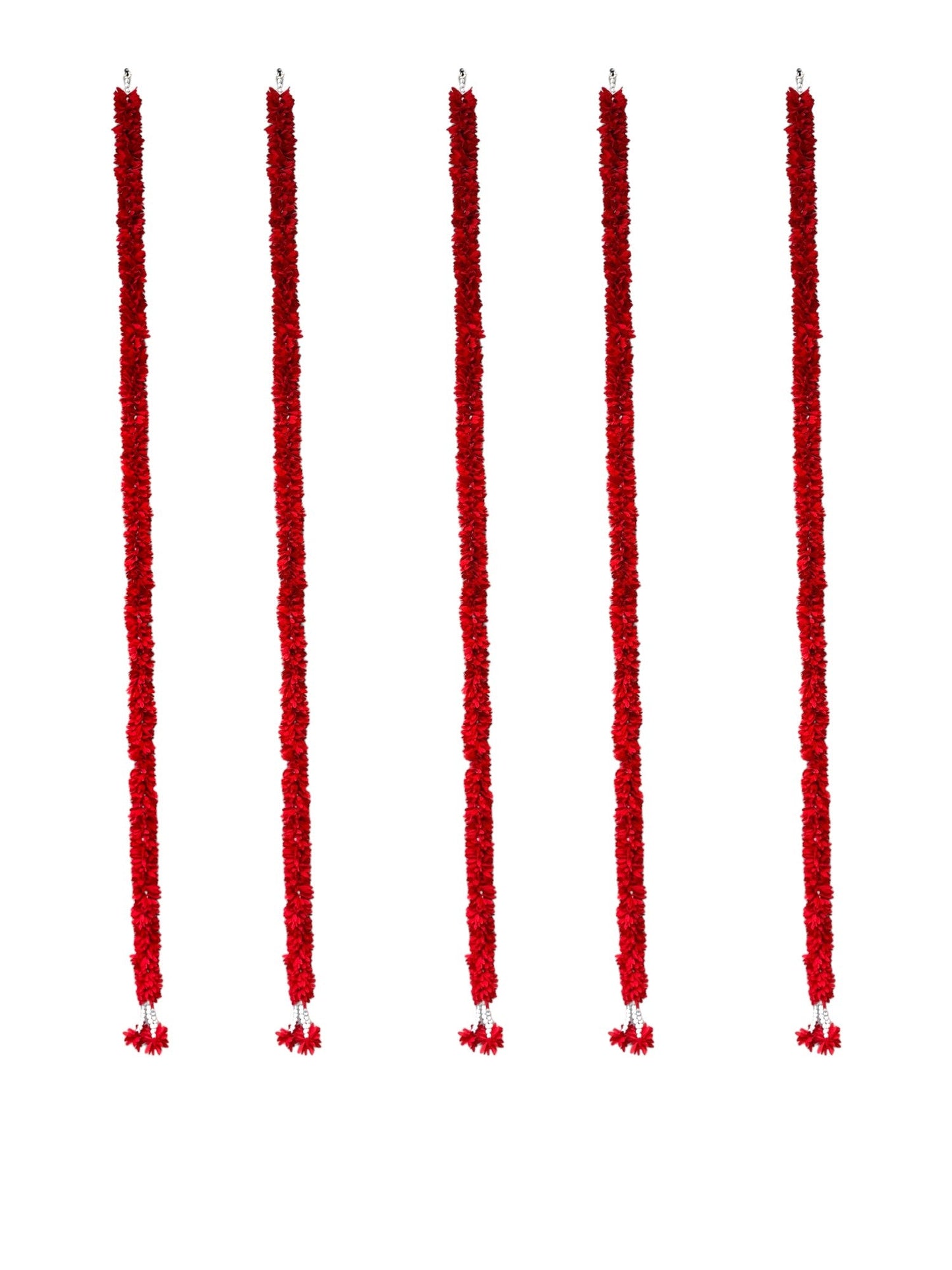 60" Long Artificial Flower Lari, Set of 5