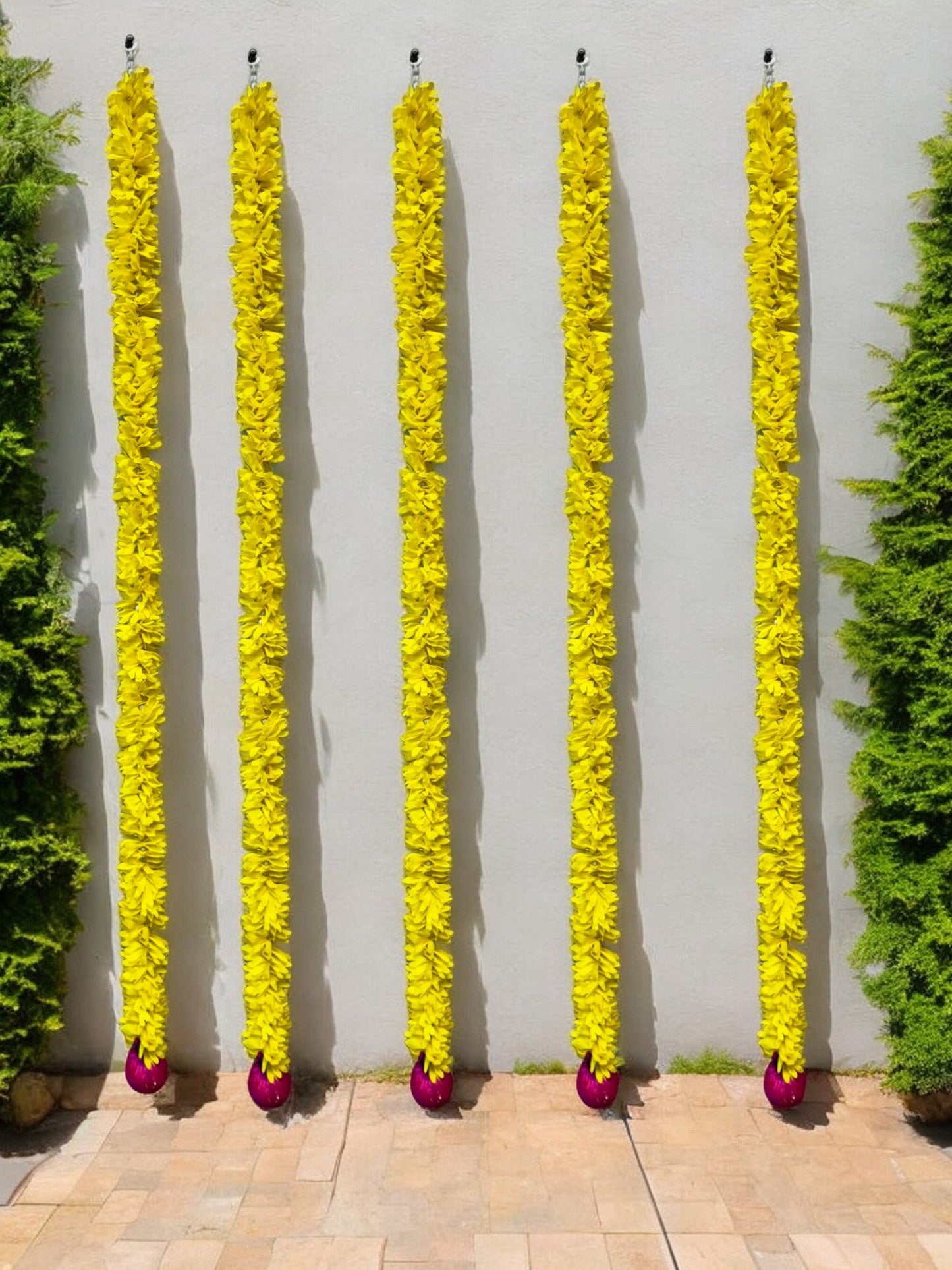 39" Long Lotus Lari, Set of 5