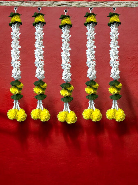 18" Long Artificial Flower Lari, Set of 5