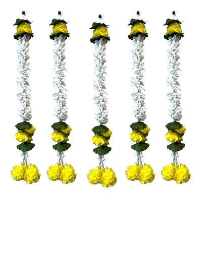 18" Long Artificial Flower Lari, Set of 5