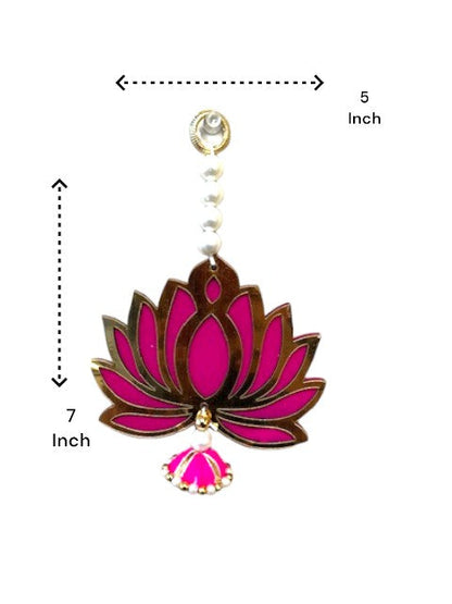 Ready to Gift Combo - Lotus Hangings & Elephant Diya in Organza Potli