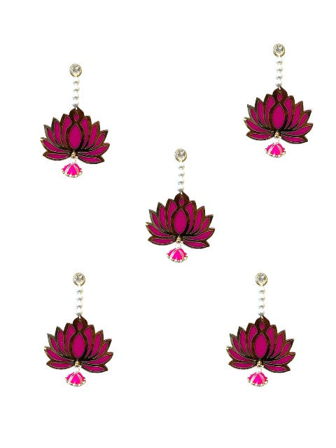 7" Long Lotus Hanging, Set of 5