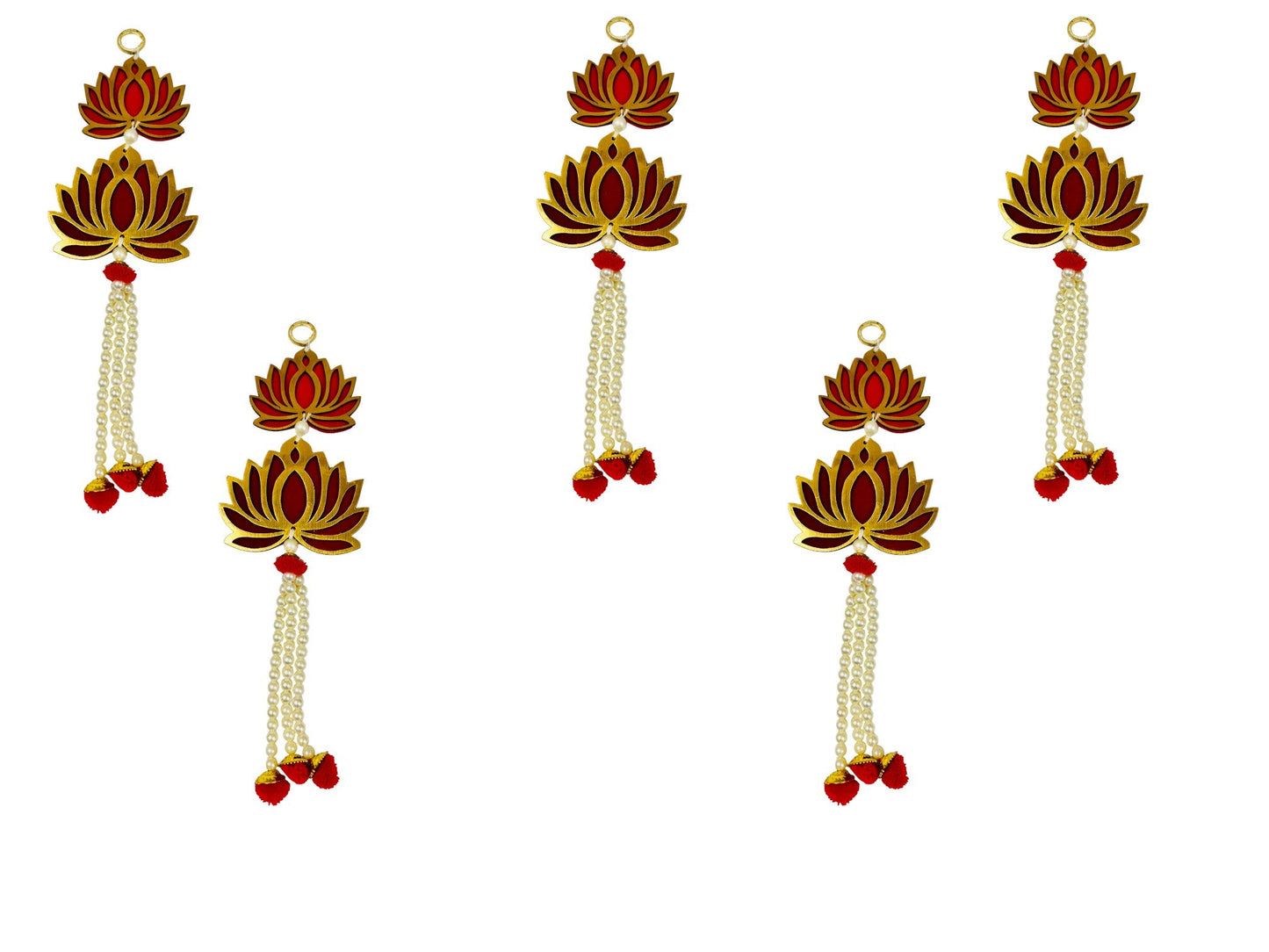 12" Long Lotus Hanging, Set of 5