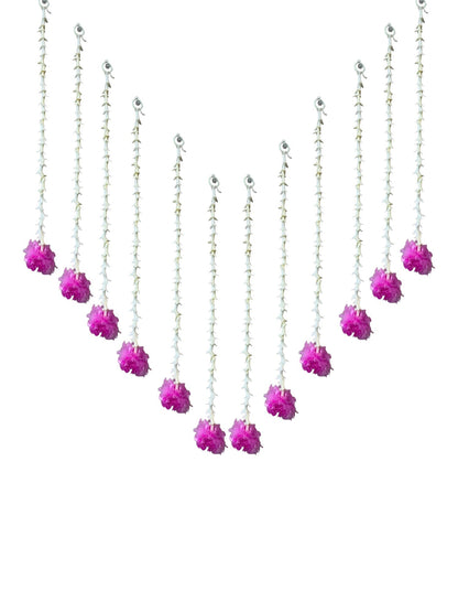 19" Long Marigold Malai Lari, Set of 12