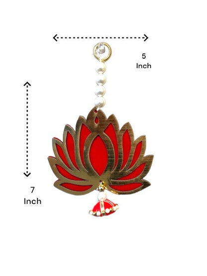 7" Long Lotus Hanging, Set of 5