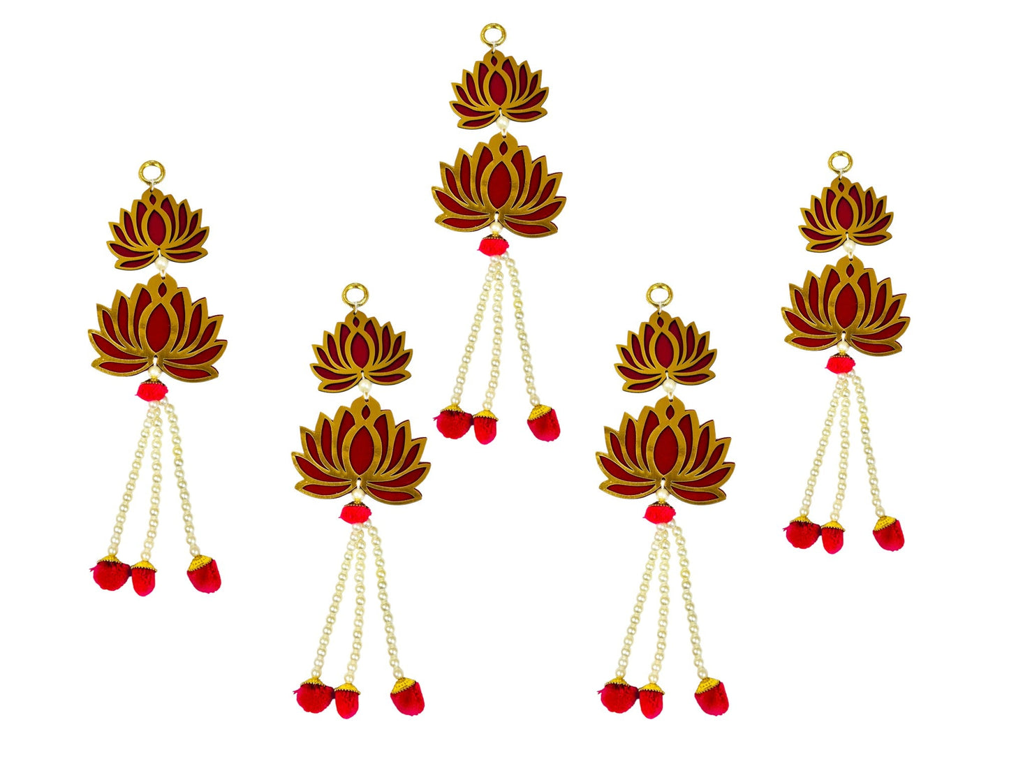 12" Long Lotus Hanging, Set of 5