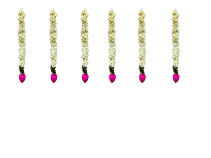 1.5 Feet Long Plastic Lotus Lari, Set of 6