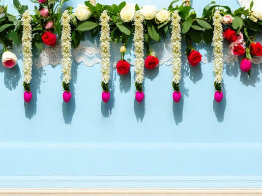 1.5 Feet Long Plastic Lotus Lari, Set of 6