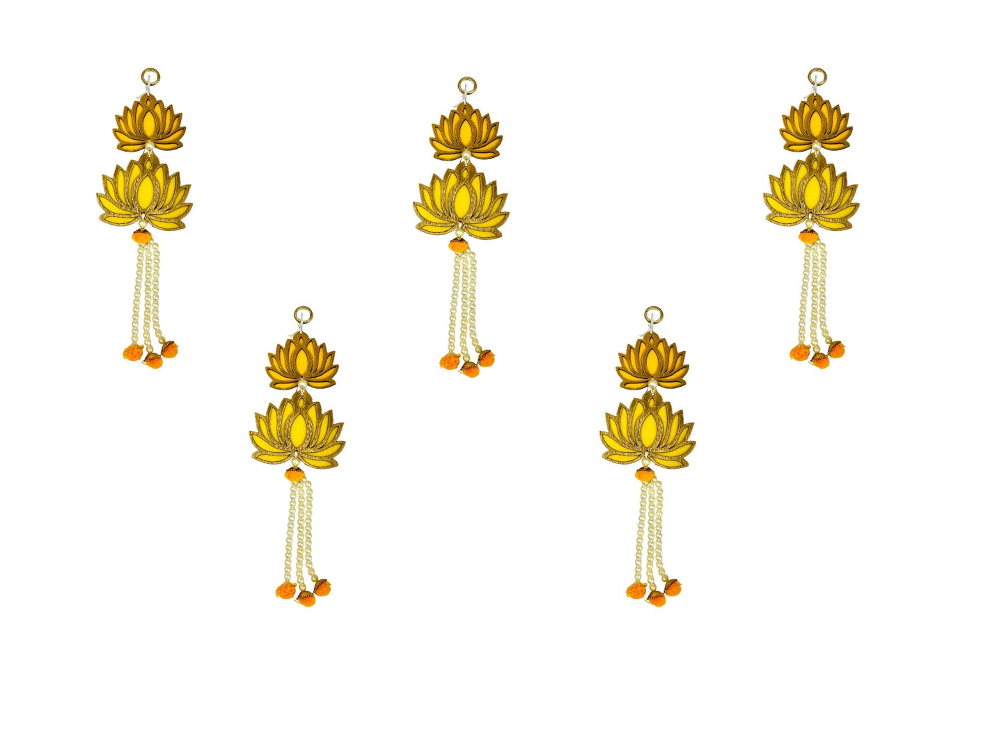 12" Long Lotus Hanging, Set of 5