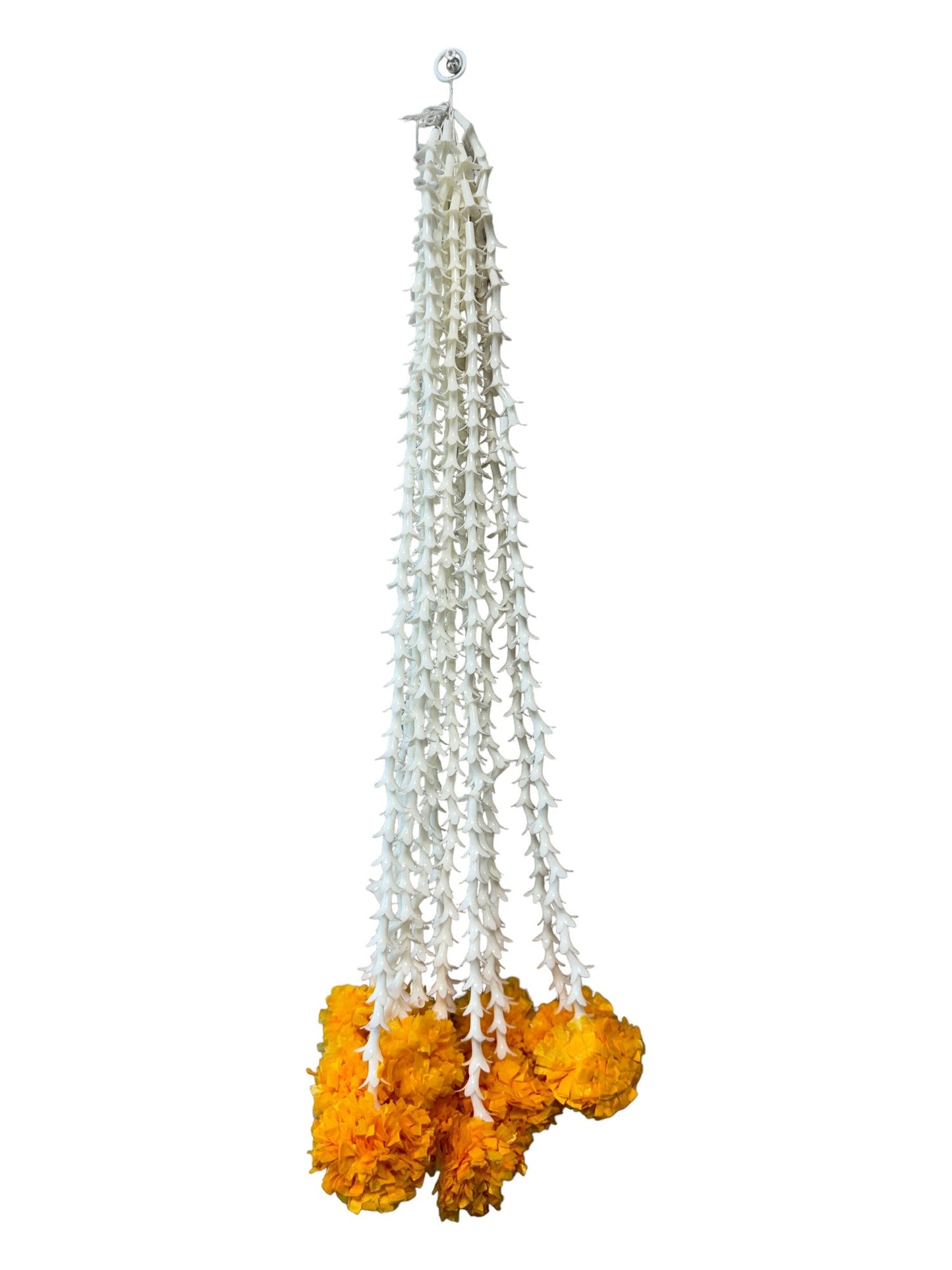 19" Long Marigold Malai Lari, Set of 12