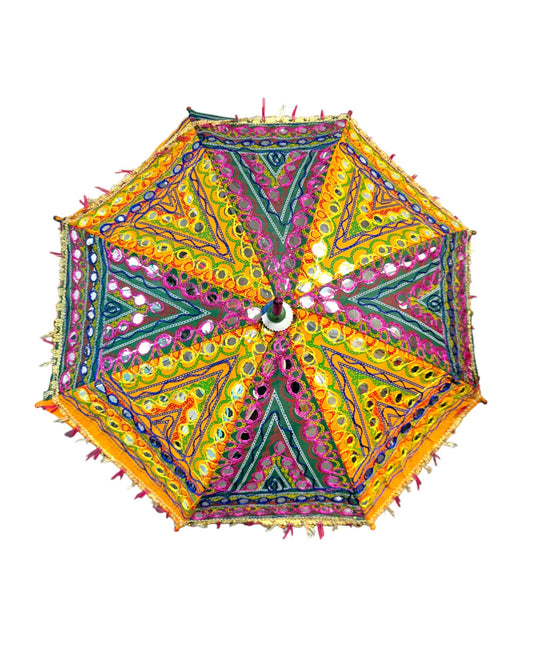 Multicolored Umbrella with Mirror -Set of 3
