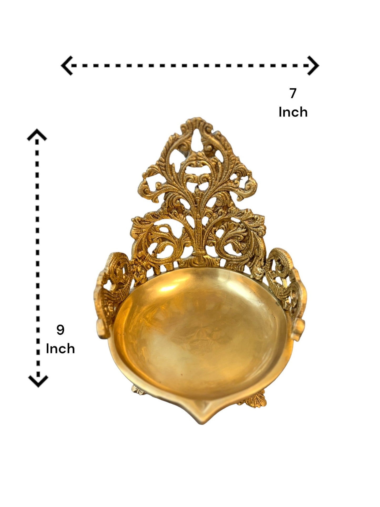 Diya Shape Urli, Filigree Design