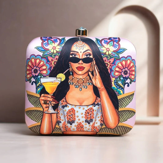 Women Holding Margarita Clutch
