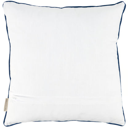 Indigo Floral Cushion Cover with Insert - Set of 2 - 18x18 Inches
