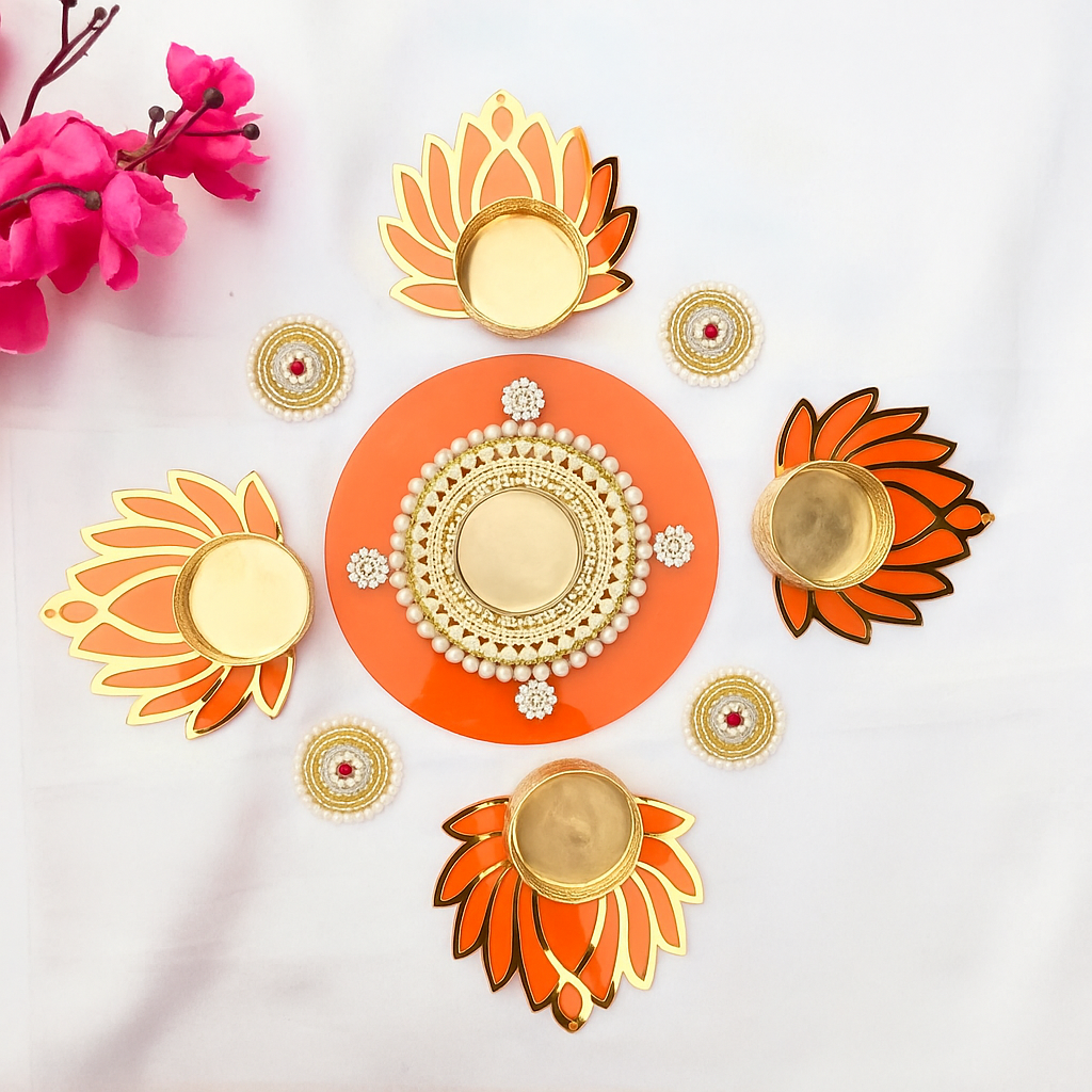 Acrylic Rangoli - Eco Friendly Decoration for Diwali