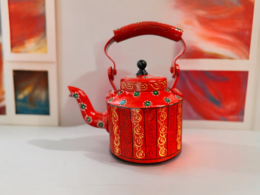 Multicolored Hand-Painted Kettle