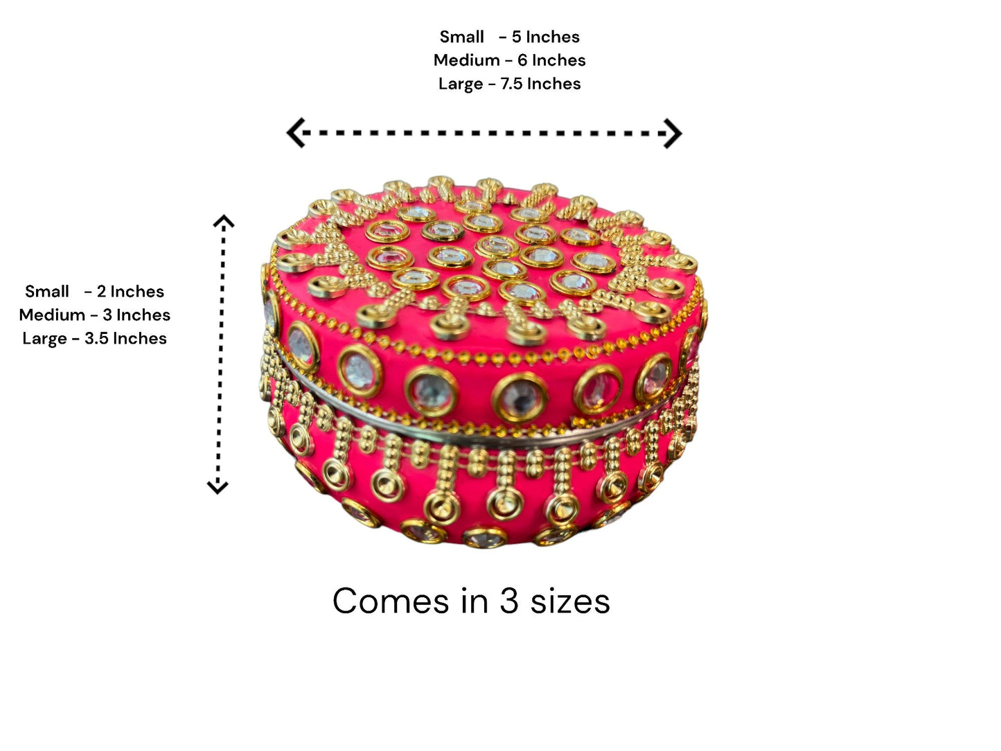 Mataki Shape Box - Red - Dimensions